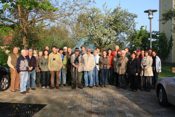 Gruppenfoto der Vogelstimmenintressierten